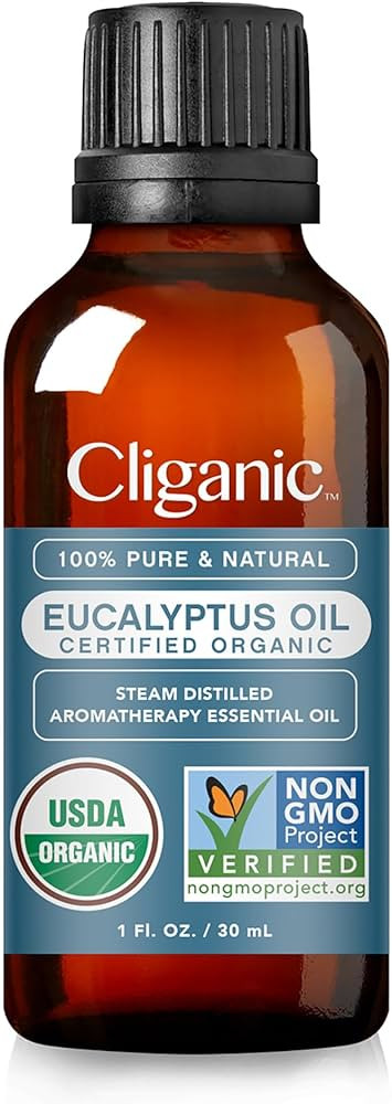 Cliganic Organic Eucalyptus Essential Oil, 100% Pure | Natural Aromatherapy Oil for Diffuser Stea... | Amazon (US)