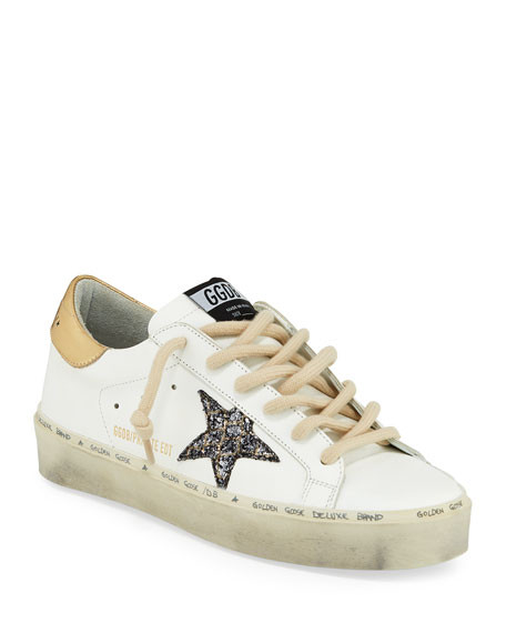 Golden Goose Hi-Star Lace-Up Sneakers | Neiman Marcus