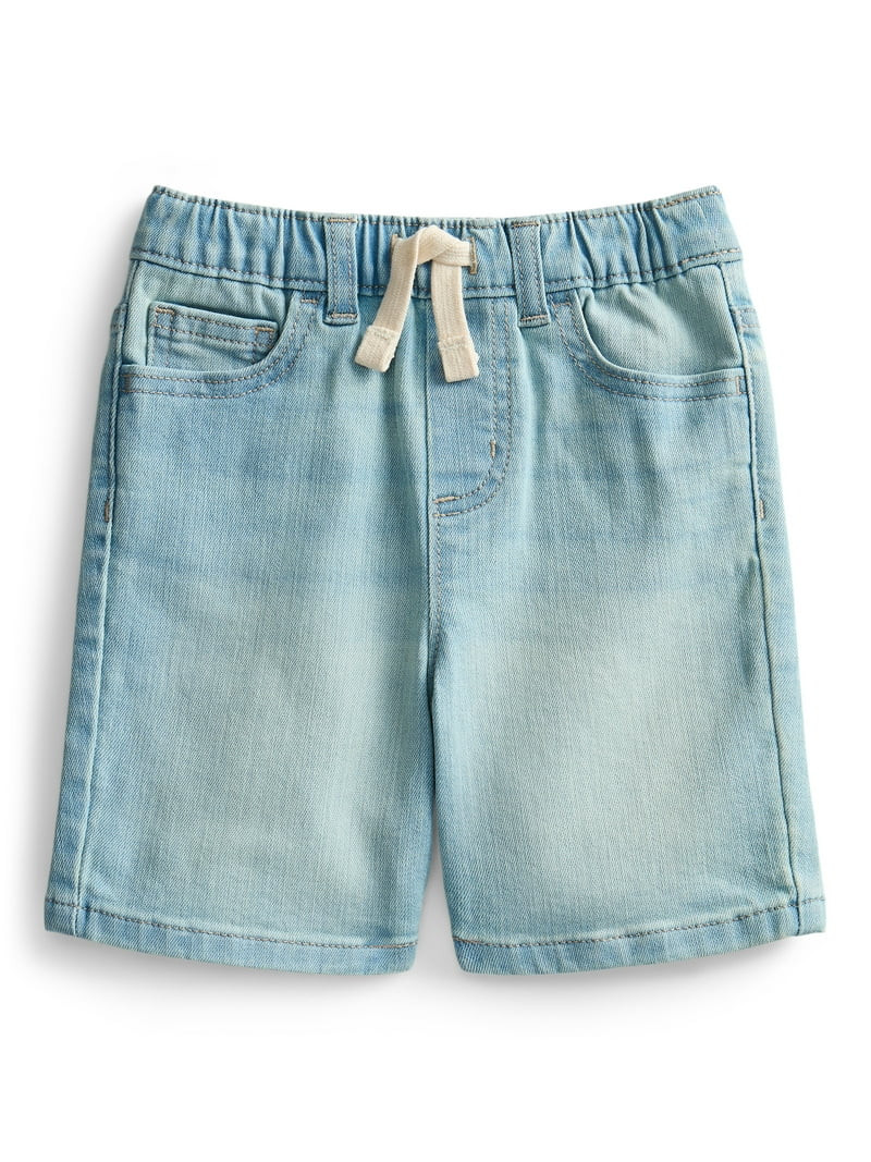 Wonder Nation Baby and Toddler Boys' Pull On Denim Shorts, Sizes 12M-5T | Walmart (US)