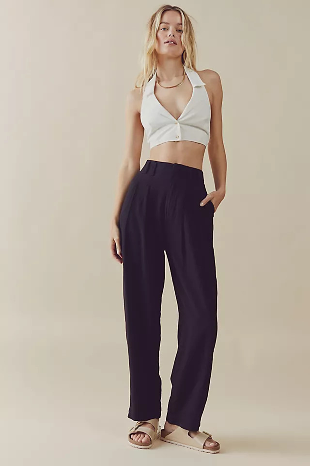 Calla Pleated Trousers | Free People (Global - UK&FR Excluded)