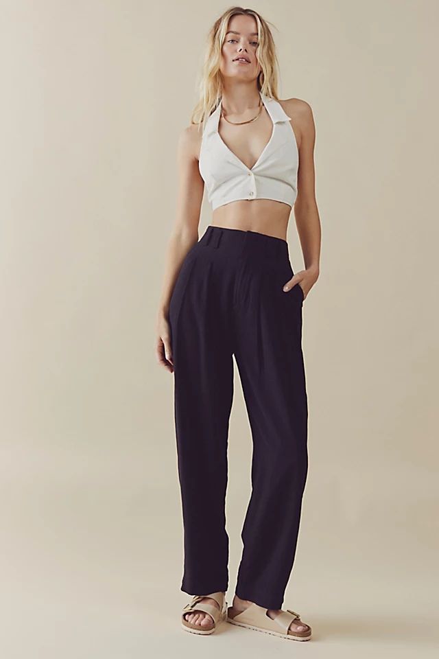 Calla Pleated Trousers | Free People (Global - UK&FR Excluded)
