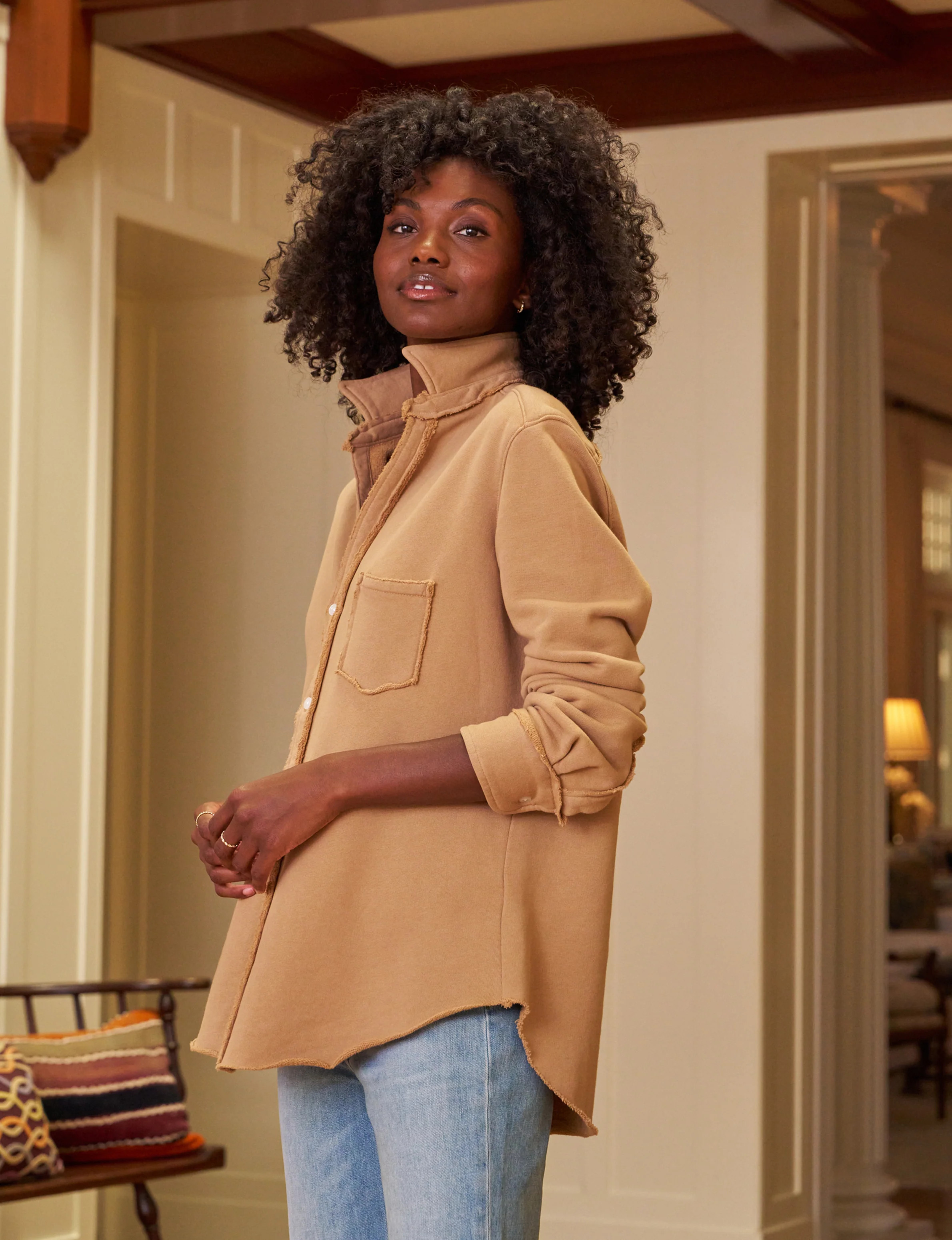 EILEEN Camel, Triple Fleece | Frank & Eileen