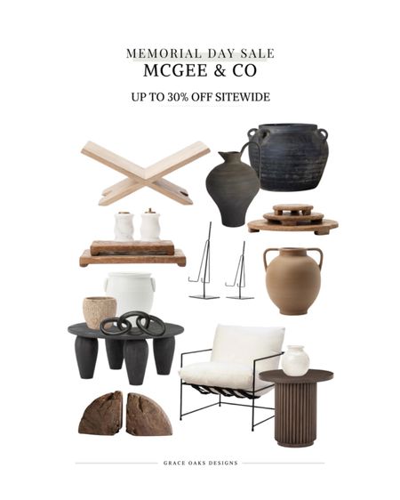 McGee & Co Memorial Day sale up to 30% off fav home decor! 

home decor sale. Vase. Shelf decor. Kitchen decor. Wood tray. Coffee table. Accent chair. Side table. End table. Neutral decor. Organic modern decor  

#LTKhome #LTKsalealert #LTKFind
