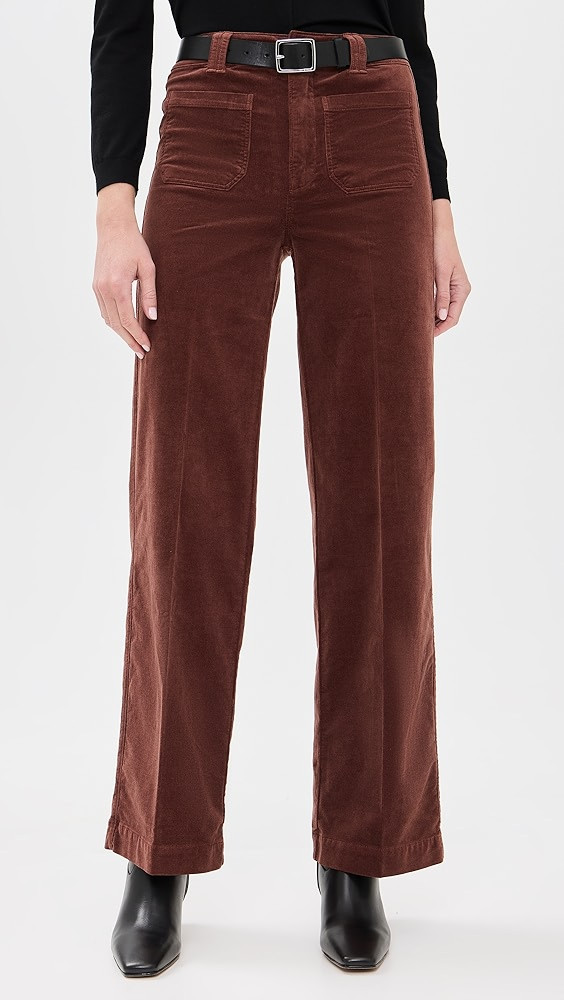 PAIGE Corduroy Sasha 32" Pants with Patch Pocket | Shopbop | Shopbop