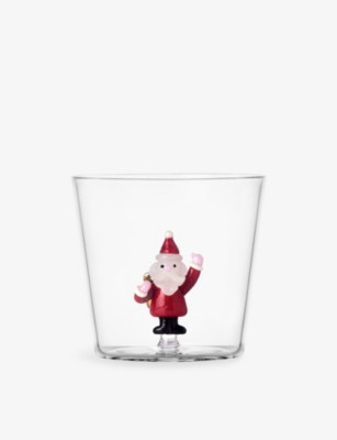 Christmas Tales Santa with Sack Glass Tumbler | Selfridges