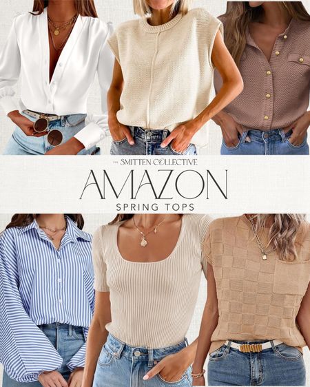 Amazon spring tops!

sweater top, short sleeve, button down, blouse, everyday casual spring outfit 

#LTKSeasonal #LTKfindsunder50 #LTKstyletip