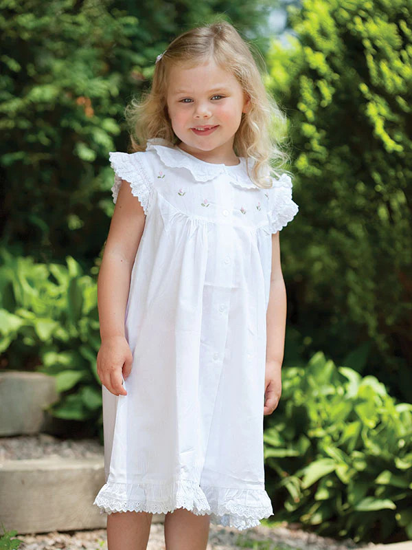 Gracie Cotton Dress - Jacaranda Living Little Girl's English Cotton Dress, Victorian | Jacaranda Living