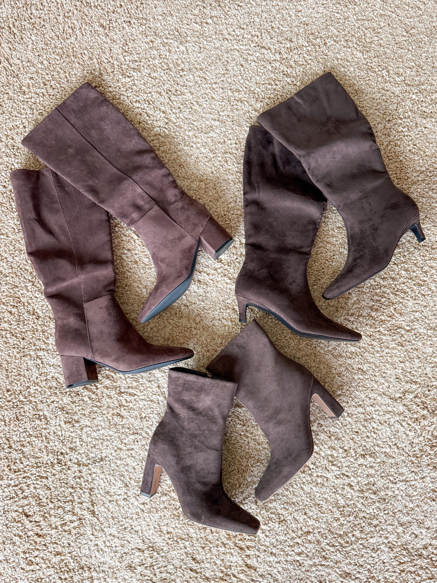 Love all of these chocolate brown suede boots for fall! The shaft height on all of these are great for petites. Go up a half size in all of them.

#LTKShoeCrush #LTKOver40 #LTKStyleTip
