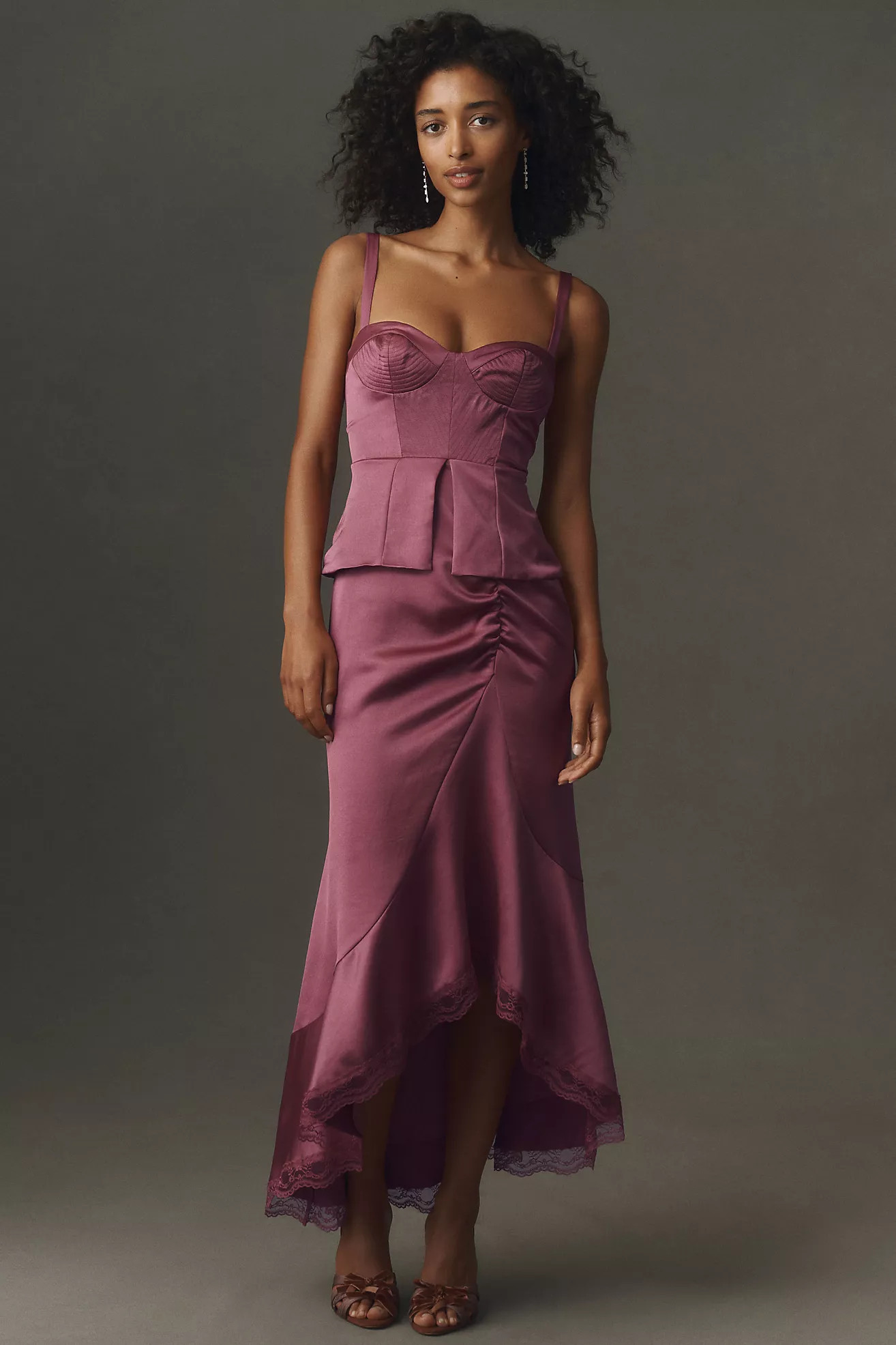 BHLDN Sweetheart Corset Maxi Dress | Anthropologie (US)