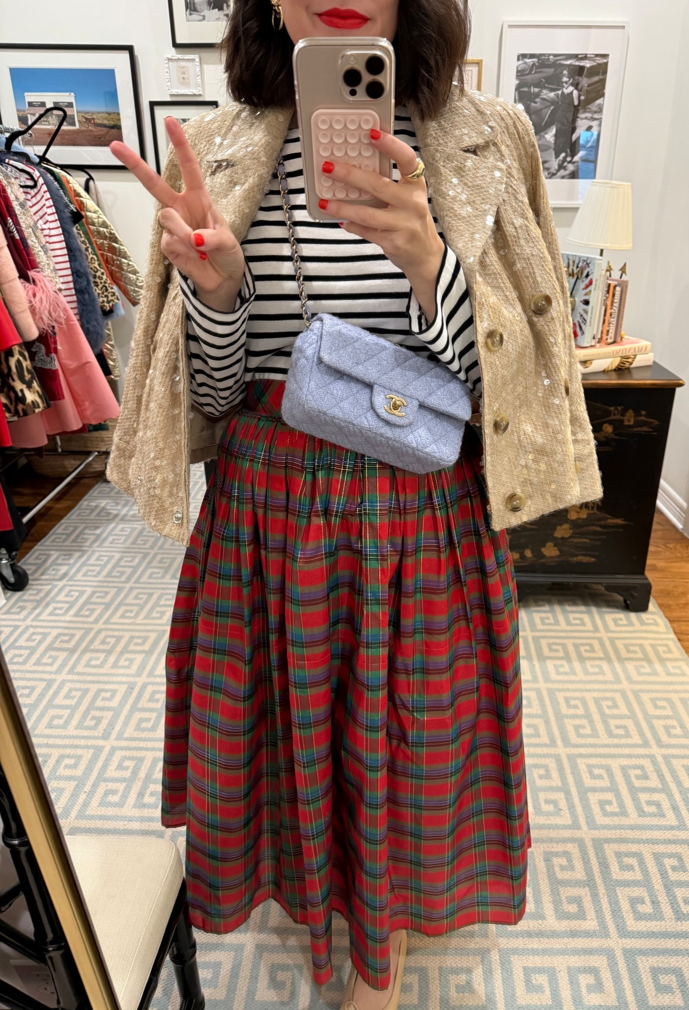 This sequin jacket is still available here! ❤️Perfect for adding a pop to anything this holiday season. And was a great gift! I’m wearing the small.  

#LTKOver40 #LTKHoliday #LTKGiftGuide