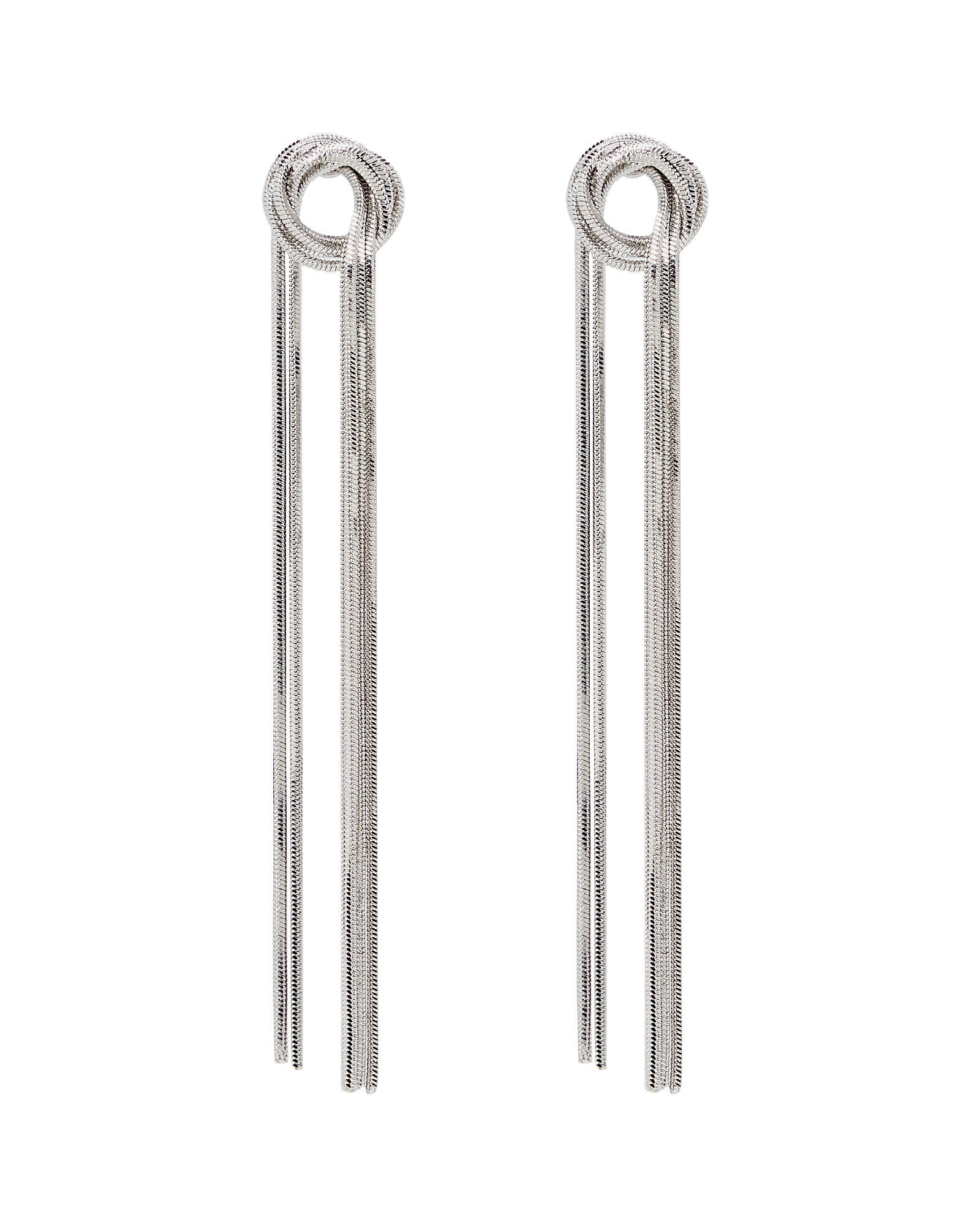 Etienne Knotted Linear Earrings | INTERMIX