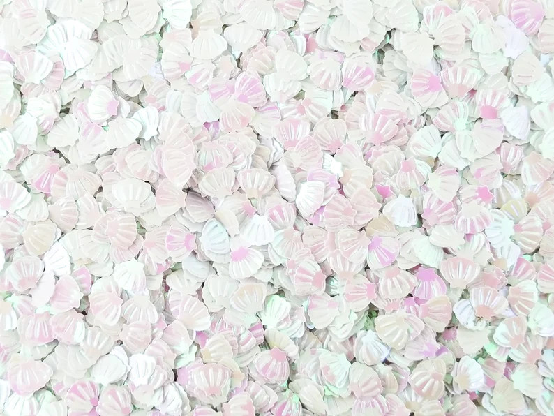 10 Grams Arctic Shift White Seashell Solvent Resistant Iridescent Glitter, Sprinkle Slime Supplie... | Etsy (US)