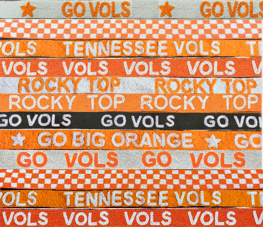 Gameday purse strap, beaded purse strap, tennessee vols, vols bag strap, go vols beaded game day ... | Etsy (US)