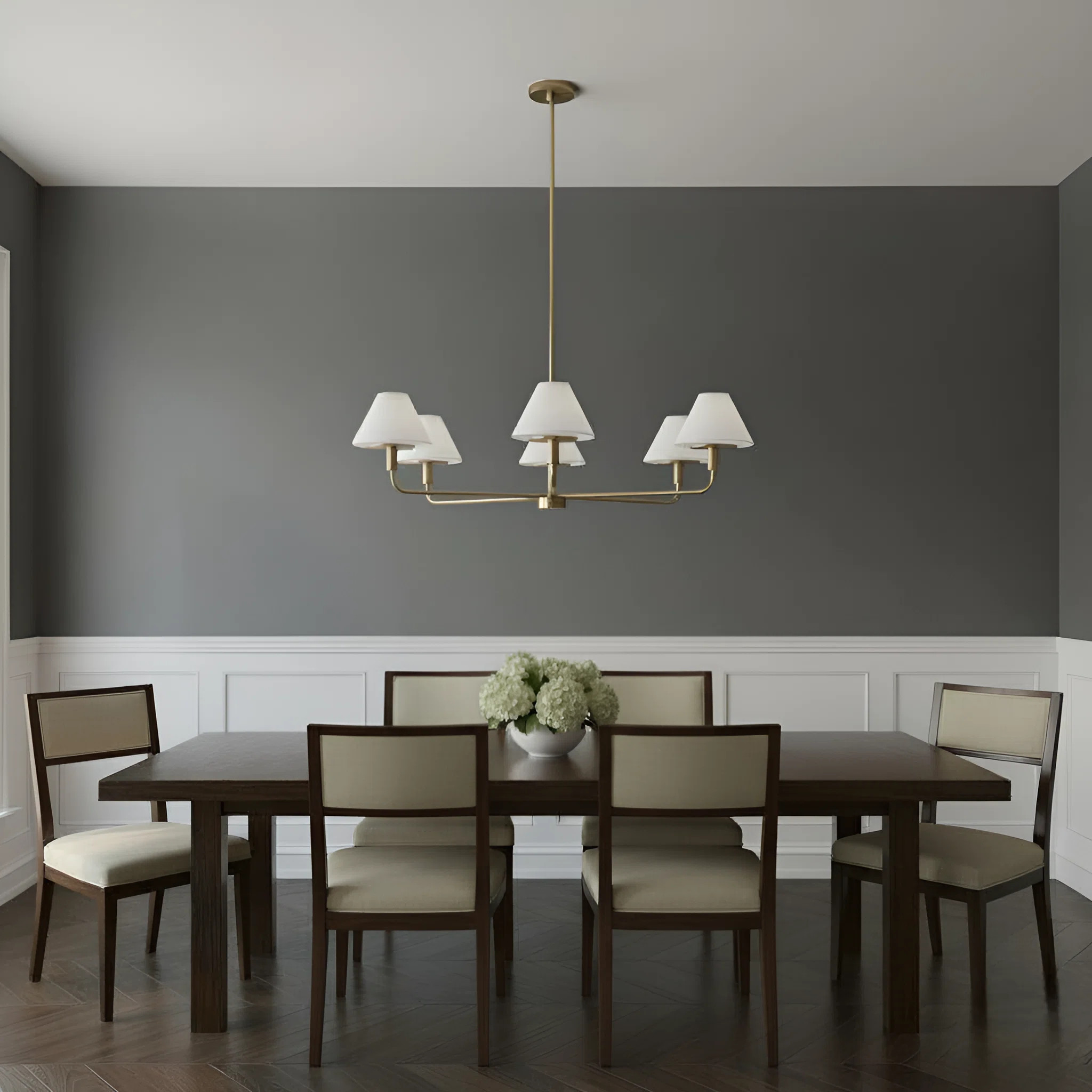 Matos Transitional Dimmable Chandelier with shades for Dining Room LED Compatible | Wayfair North America