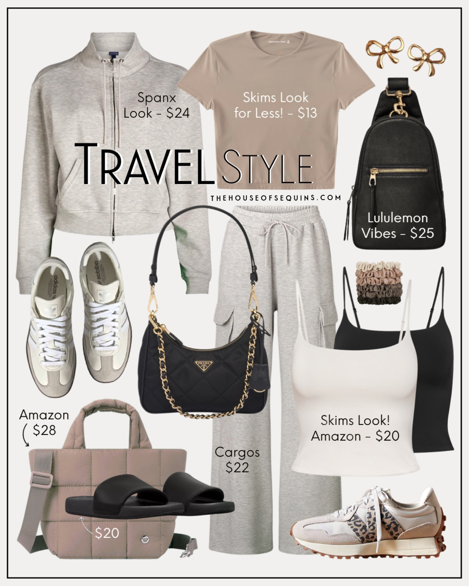 Shop Amazon and Walmart athleisure and casual outfit finds! Spanx AirEssentials inspired matching set, Skims look for less, Lululemon slides Target look for less, leopard New Balance 327, adidas samba and more! 

#LTKShoeCrush #LTKTravel