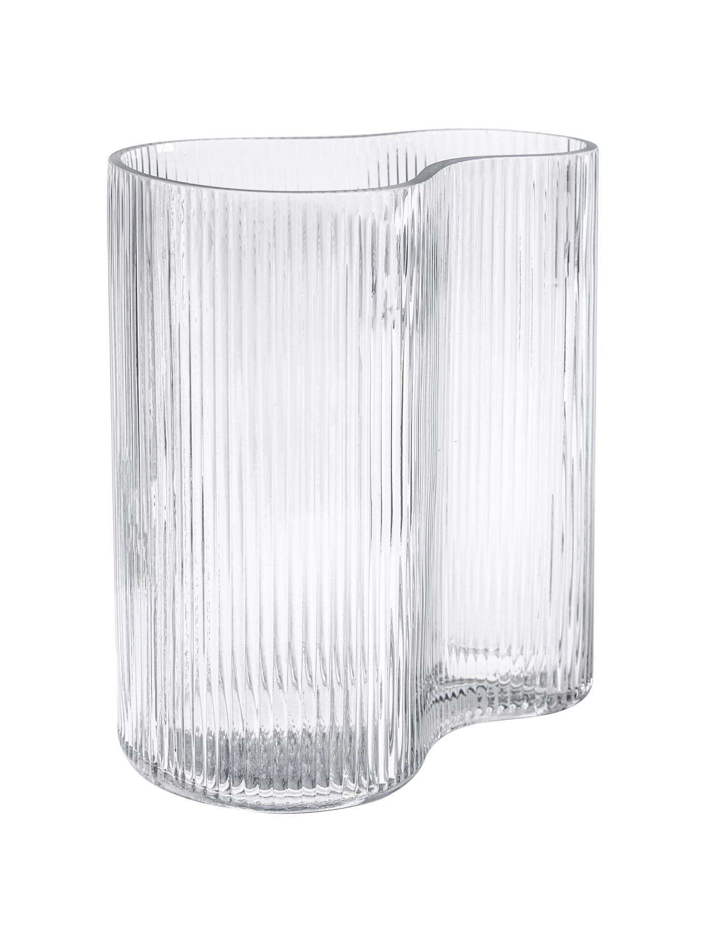 Mundgeblasene Design-Vase Dawn mit Rillenrelief | WestwingNow EU