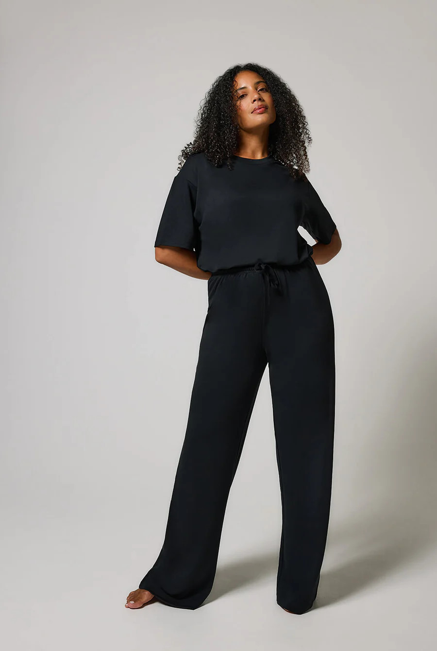 Soft Touch Wide Leg Lounge Set | LOVALL