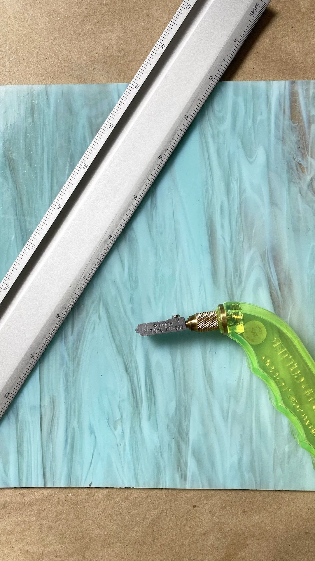 Sharing my favorite ruler to use with stained glass, paper, and fabric! 📏 I love how long it is and most importantly the non-slip backing. 📏 It holds everything in place as I score or cut. 📏 For mosaic tips, tutorials, inspiration, and so much more please visit my YouTube channel: YouTube.com/julieweilbacher. 📏 Follow @julieweilbacher on Instagram for all things mosaic art. ruler - gifts for artists - gifts for crafters - gifts for quilters - mosaic - mosaic art - stained glass art - non slid ruler - non slip ruler

#LTKVideo #LTKhome #LTKGiftGuide