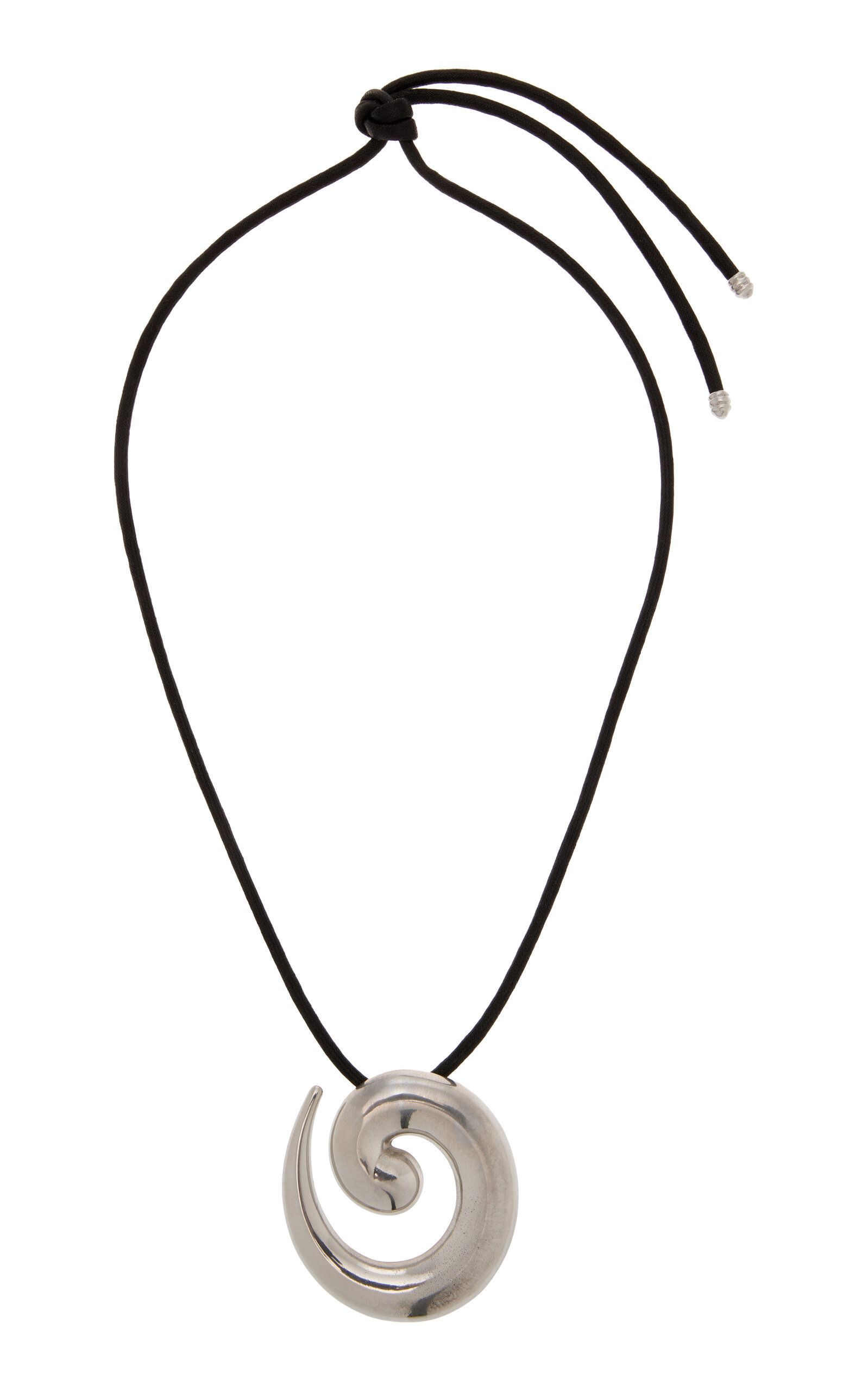 Exclusive Silver-Tone Leather Necklace | Moda Operandi (Global)