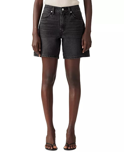 Levi's® Women's Mid-Rise '94 Baggy Denim Shorts - Macy's | Macy's
