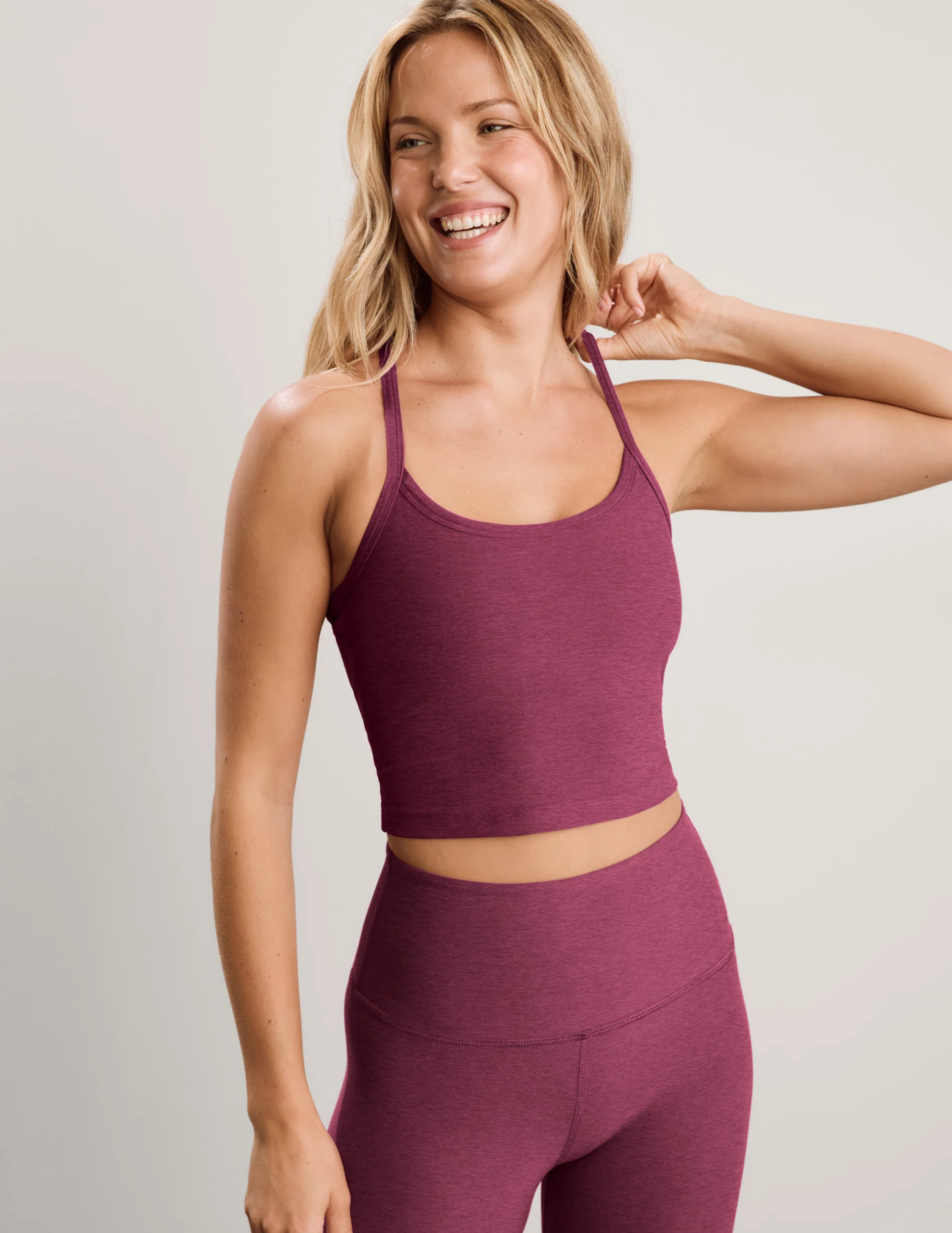 Spacedye\u2122 Slim Racerback Cropped Tank | Beyond Yoga | Beyond Yoga