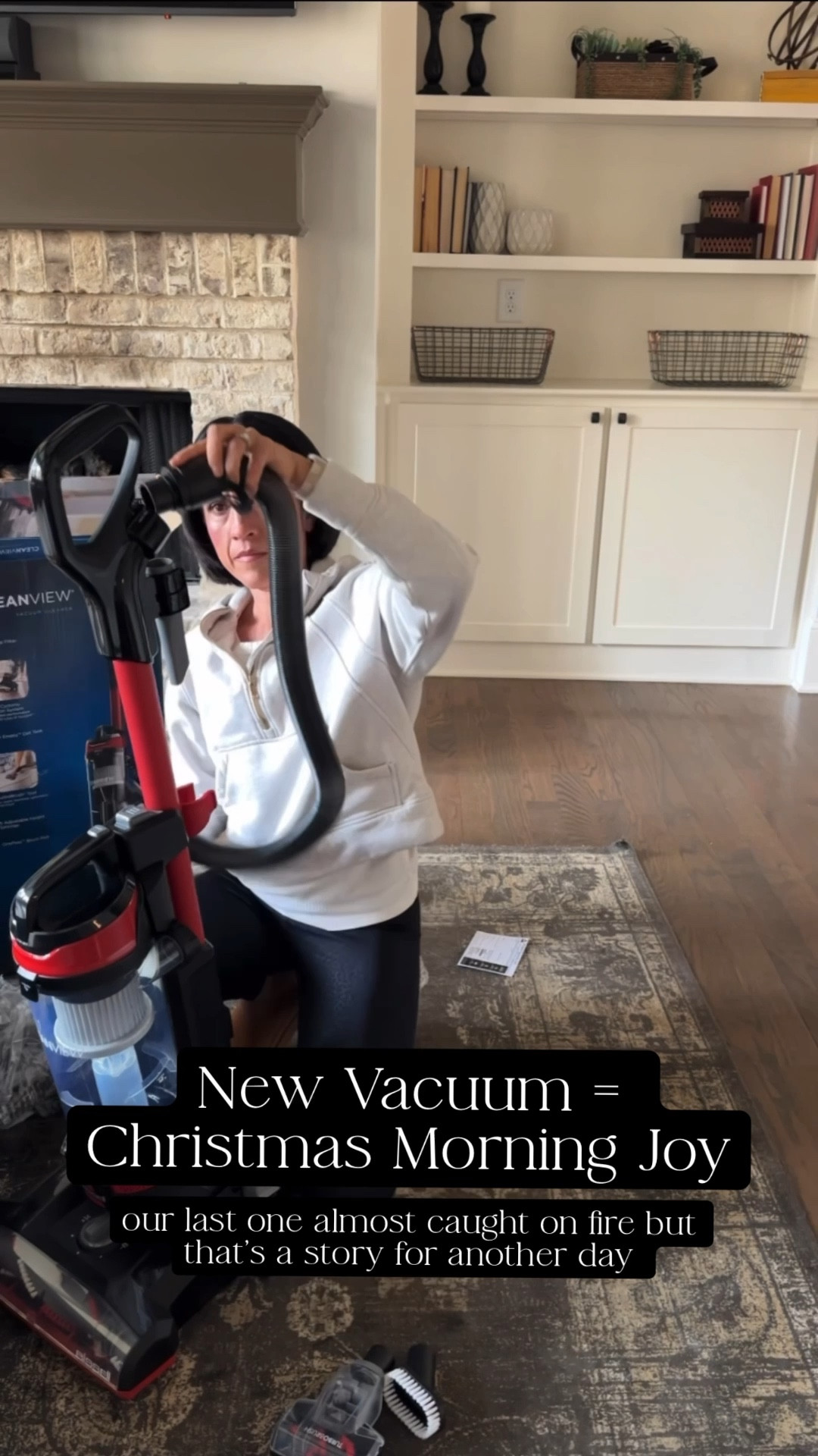 You know you’re officially adulting when a new vacuum feels like Christmas morning 🎄🧹
My old one literally started smoking and sounding like it was about to explode so after performing vacuum surgery and declaring it beyond repair… we upgraded.
This one is lightweight, easy to assemble, doesn’t try to burn my house down, and it’s currently $20 off at Target 🙌
Highly recommend if you also get excited over practical things now.

#LTKHome #LTKdayinmylife #LTKmomlife