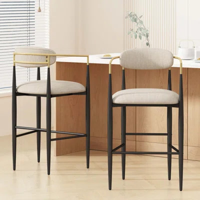 Modern Barstool for Kitchen Island( Set Of 2 ) | Wayfair North America