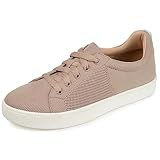 Journee Collection Womens Kimber Sneaker with Soft Knit Uppers and Classic Lace Up Closure, Tan, 9.5 | Amazon (US)