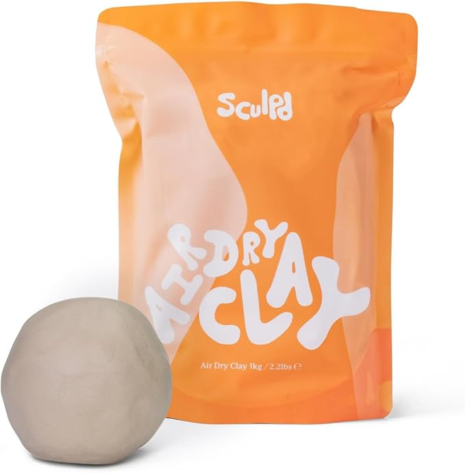 Sculpd Premium Air Dry Clay, Pottery Clay Bag for Adults, Soft Modelling Clay, Self-Hardening Cla... | Amazon (CA)
