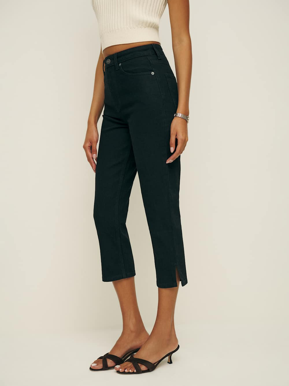 Lucy High Rise Capri Jeans | Reformation (Global)
