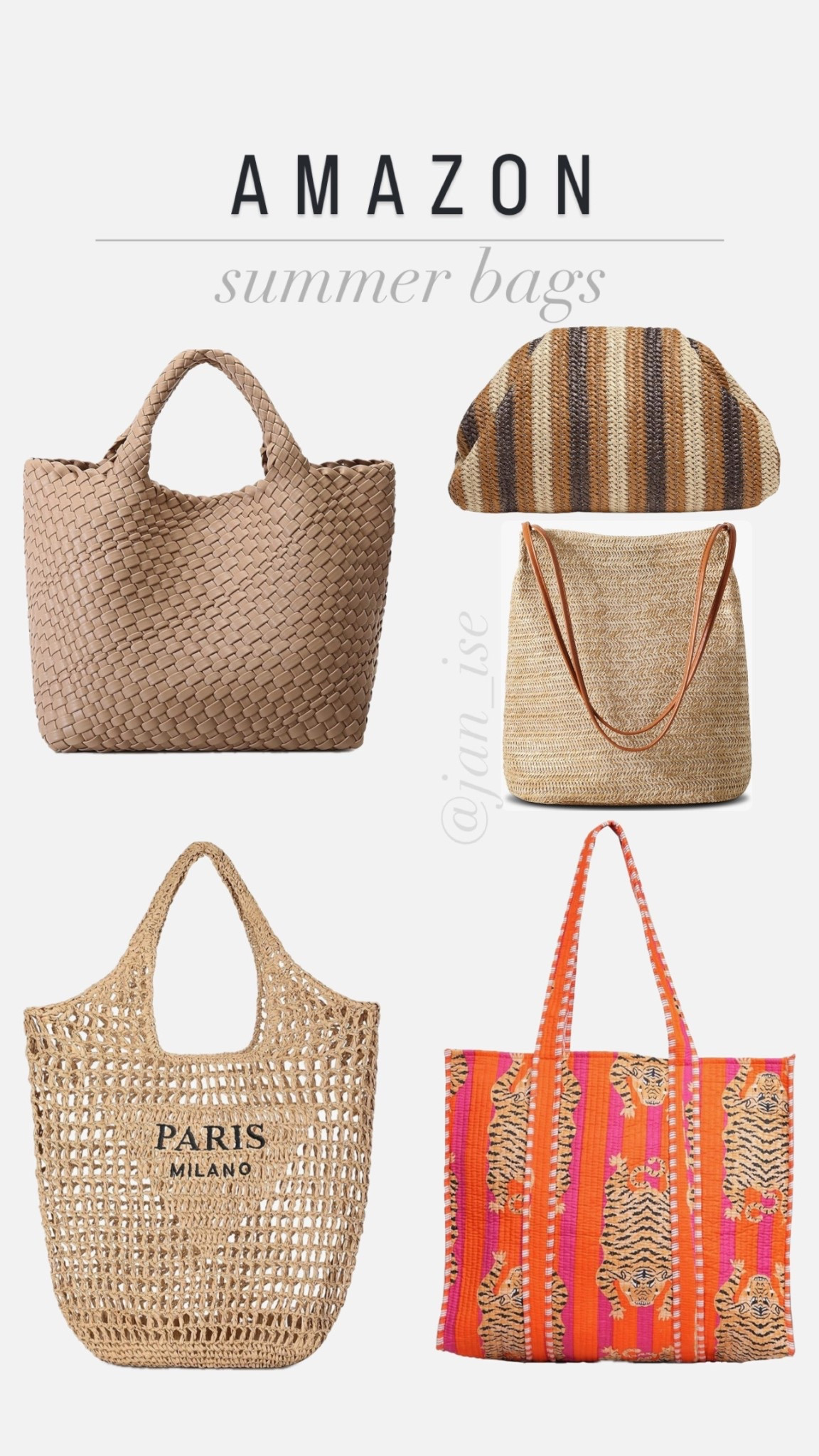 Amazon Summer/ vacation beach bag. 
Let me know your favorite in the comments. 

#LTKTravel #LTKSummerEdit #LTKItBag