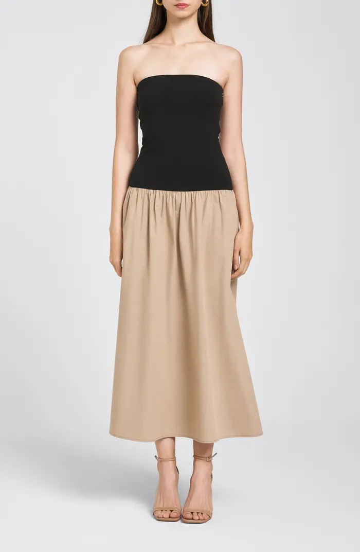 Kierstin Strapless Midi Dress | Nordstrom
