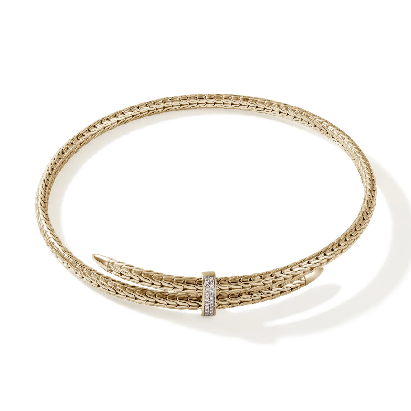 Spear Coil Choker, Gold, Diamonds|NGGX9011292DI | John Hardy