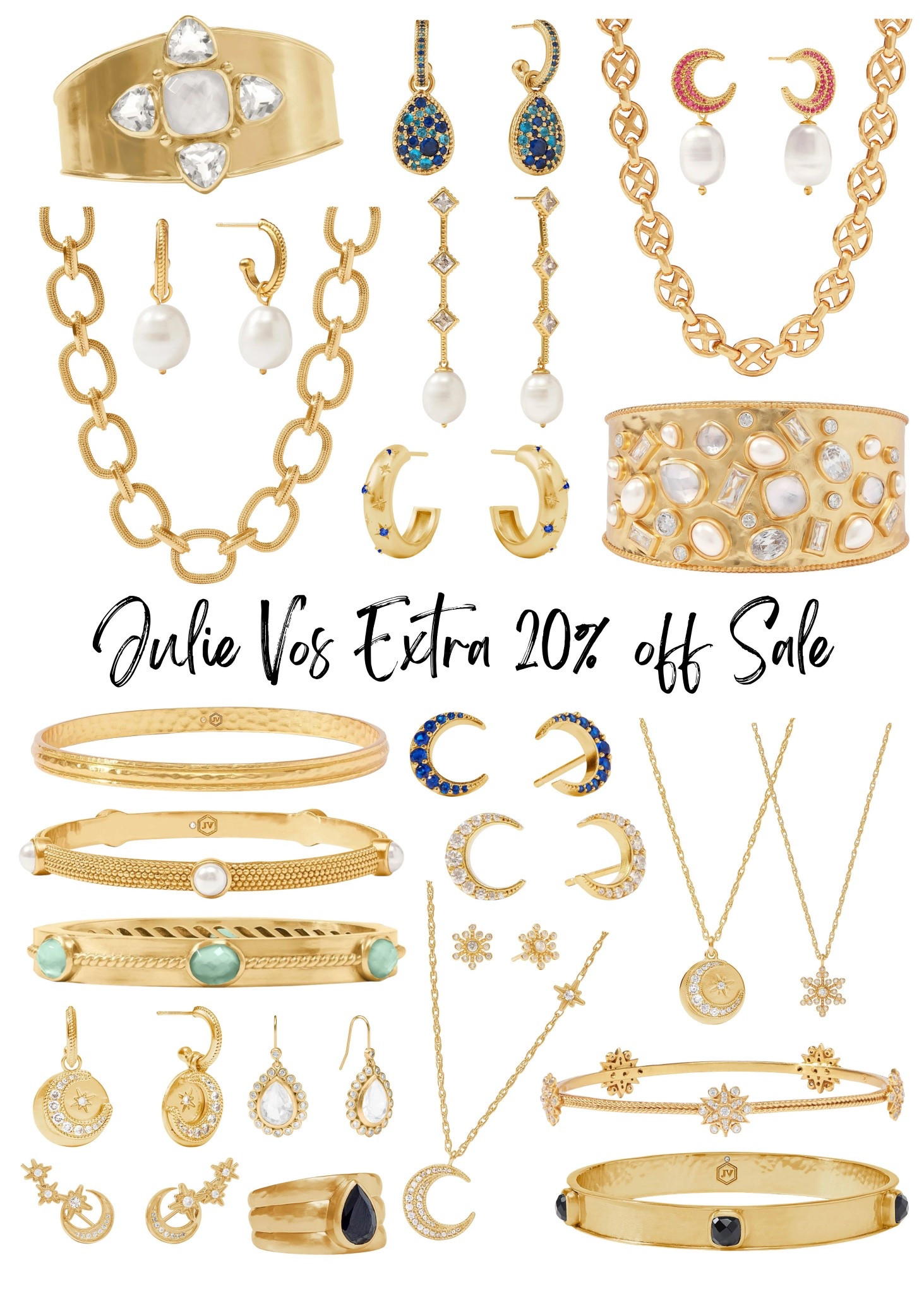 Julie Vos has an up to 60% off sale and you can take an extra 20% off all sale prices. Discount is applied in your cart. 

This Jewelry is absolutely stunning and perfect. If you were looking for a last-minute Christmas gift for her that won’t break the bank.



#LTKSaleAlert #LTKHoliday #LTKGiftGuide