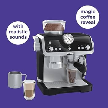 Casdon De'Longhi Toys Barista Coffee Machine. Toy Kitchen Playset for Kids with Moving Parts, Rea... | Amazon (US)