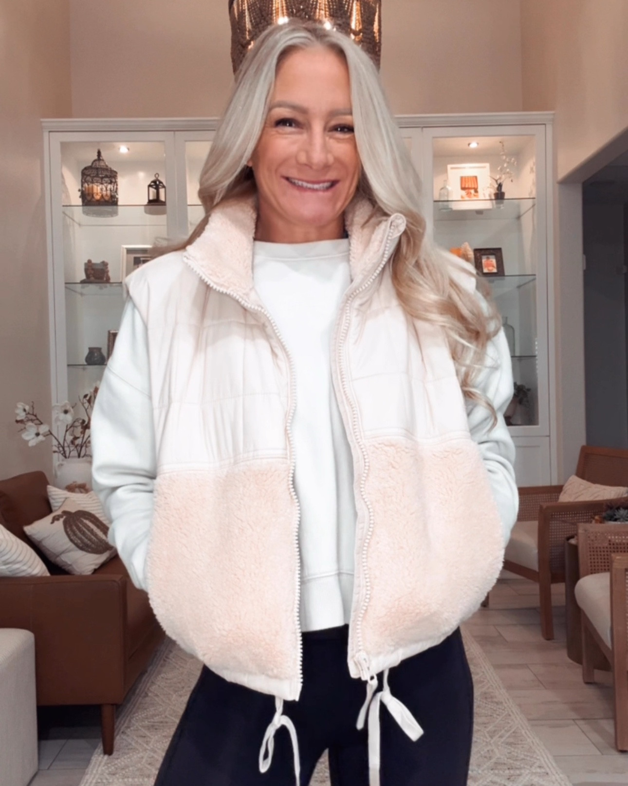 These quilted puffy vests with a touch of sherpa are absolutely amazing! So cozy! Can be paired with sweatshirts or long sleeve tees. Great for layering! 

#LTKActive #LTKFindsUnder50 #LTKStyleTip