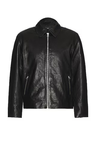 Melrose Leather Jacket in Black | Revolve Clothing (Global)