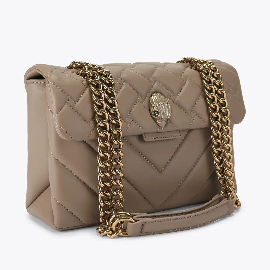 KENSINGTON BAG E Mushroom Shoulder Bag by KURT GEIGER LONDON | Kurt Geiger UK