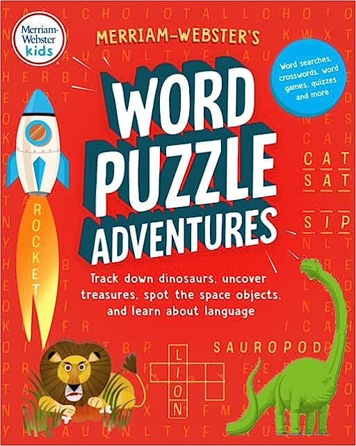 Merriam-Webster’s Word Puzzle Adventures: Track down dinosaurs, uncover treasures, spot the spa... | Amazon (US)
