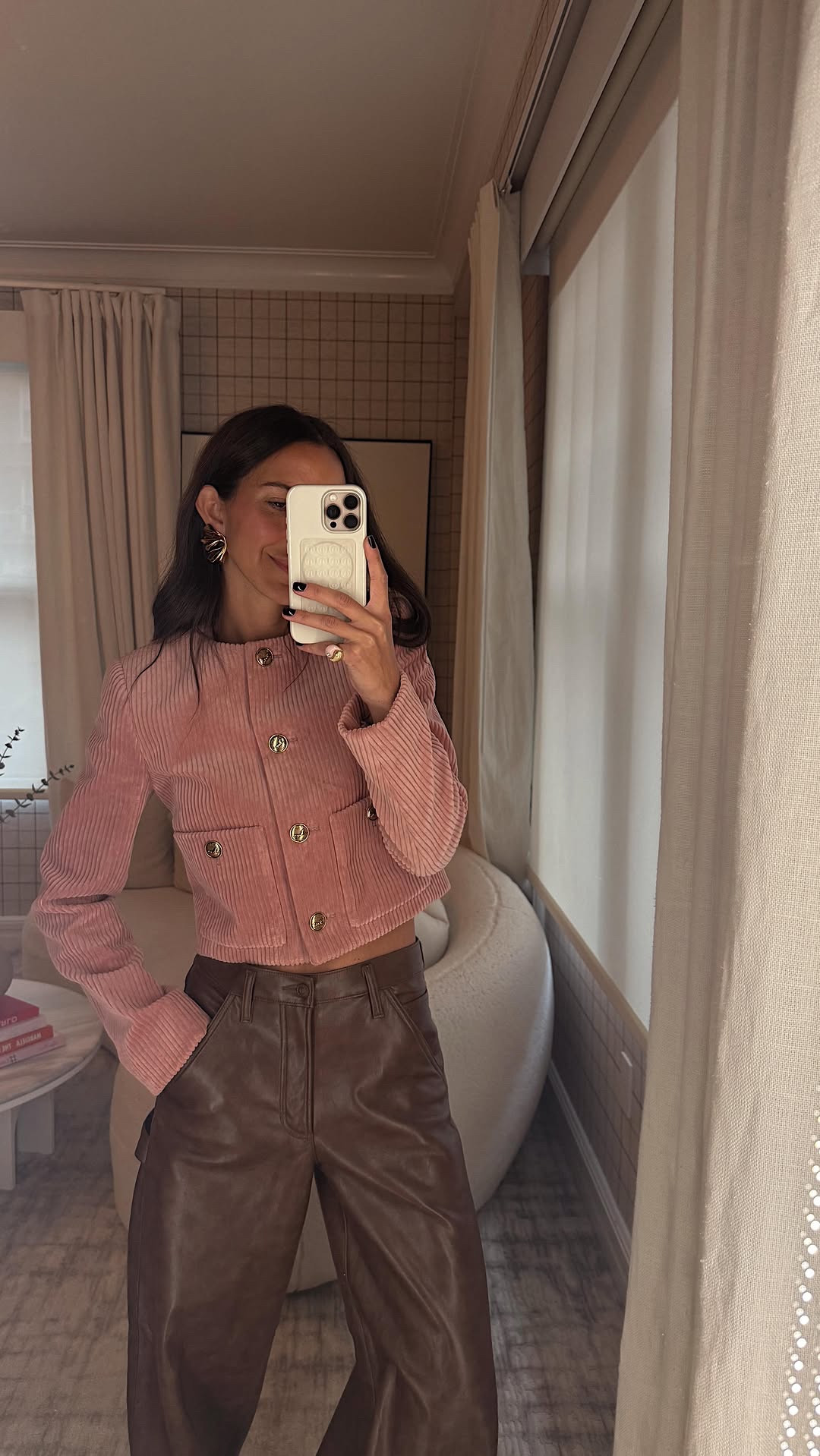 OOTN for dinner with friends! Which earrings?