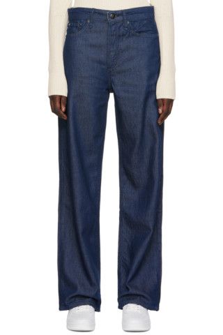rag & bone
                 
                Navy Logan Jeans
                
                  ... | SSENSE