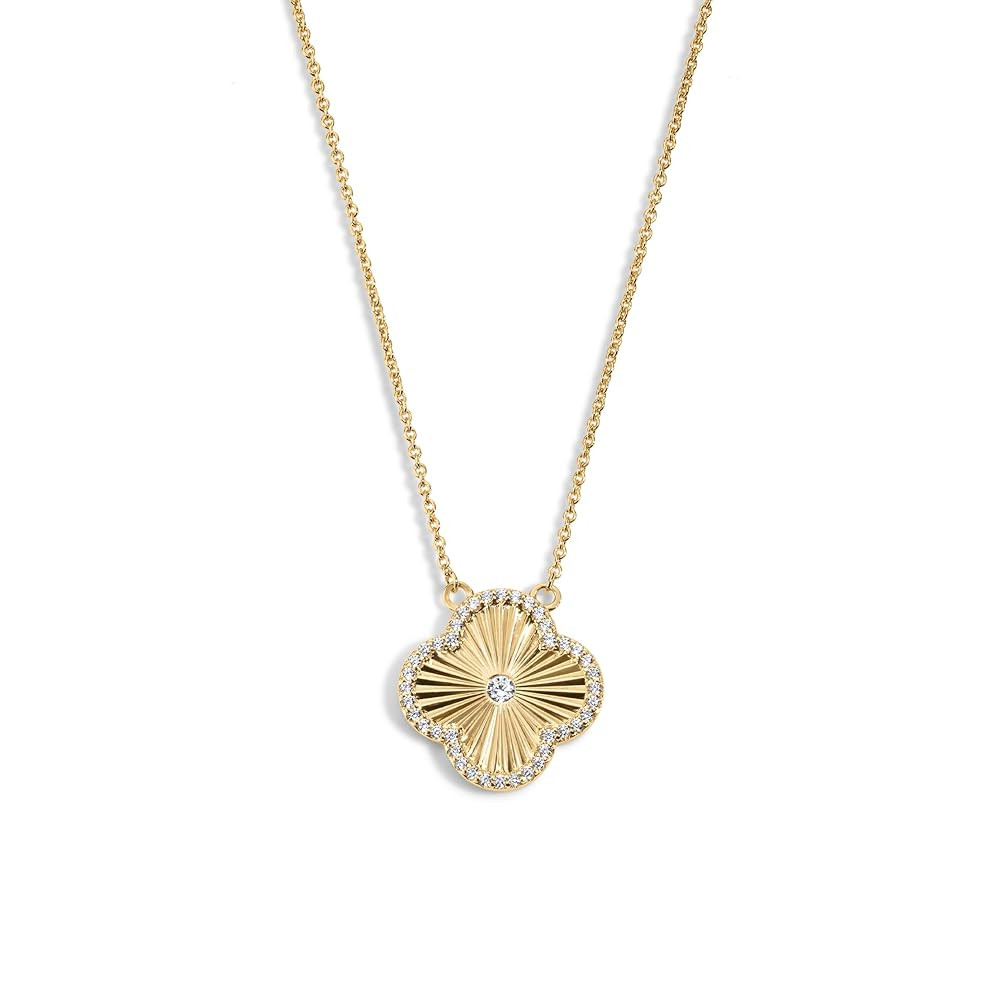 Electric Picks Clover Necklace – Women’s Versatile 14kt Gold Plated Necklace, Lucky Icon Desi... | Amazon (US)