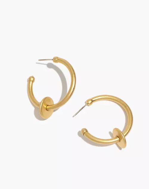 Washer Medium Hoop Earrings | Madewell