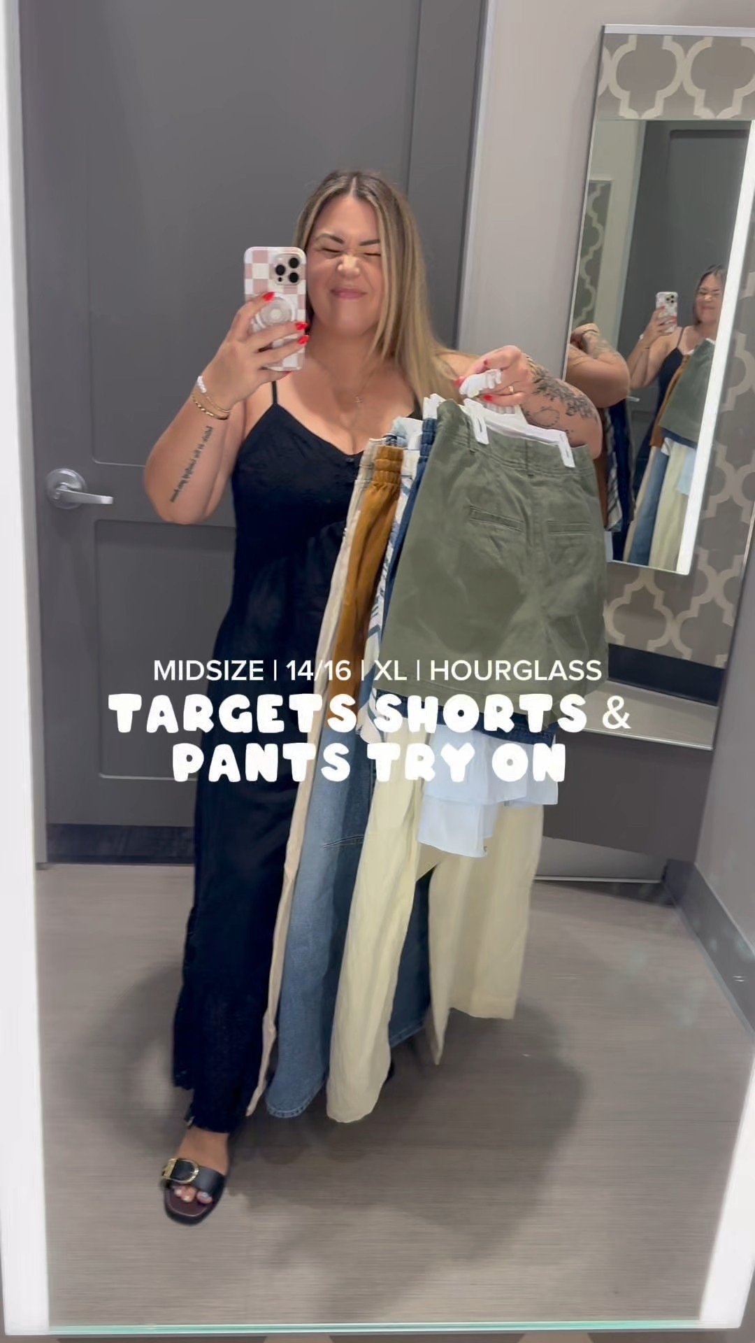 Target try on! Unfortunately this one didn’t have a bunch of wins, but the shorts were a good find and while the colors online aren’t the same you might be able to find them in store! I’m wearing size XL or 16!