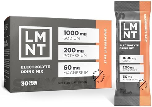 LMNT Zero Sugar Electrolytes - Grapefruit Salt | Drink Mix | 30 Count | Amazon (US)