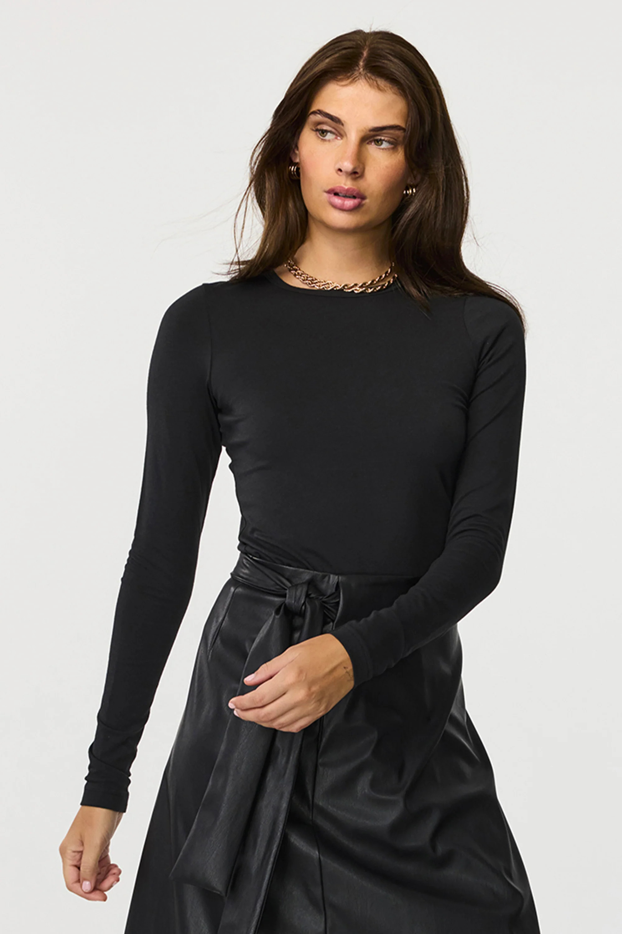 Jenna Cotton Long Sleeve T-Shirt | Toccin