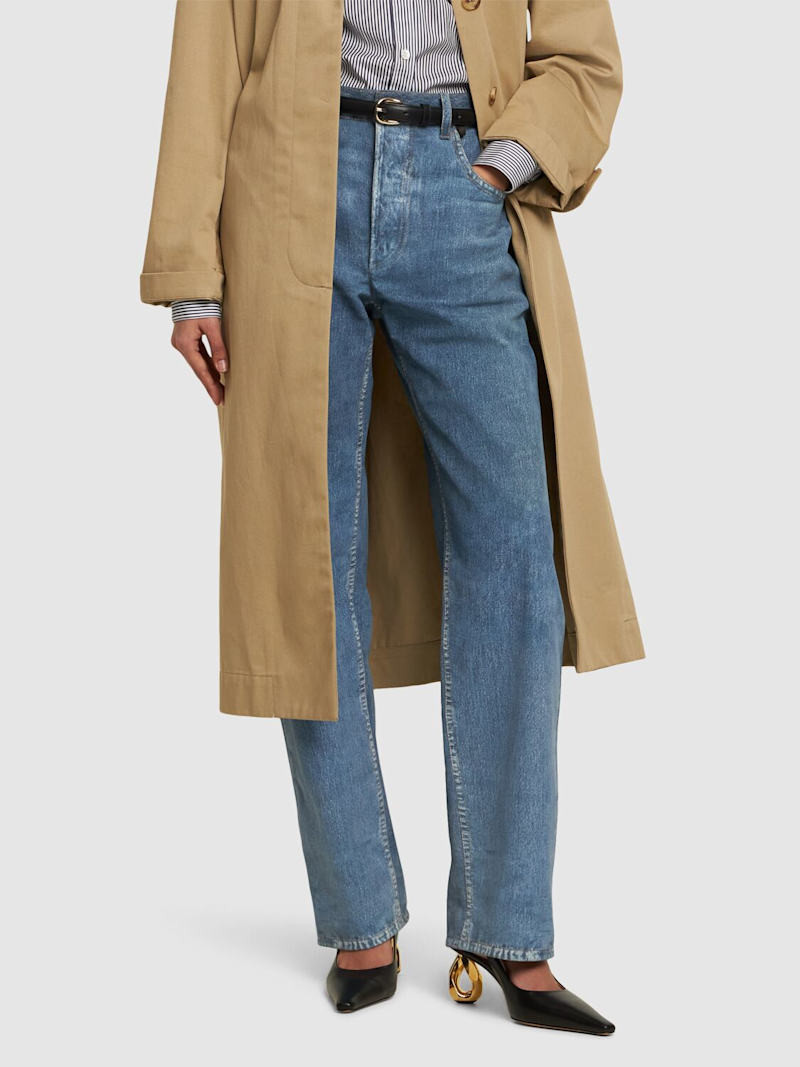 80mm Chain leather slingback pumps | Luisaviaroma