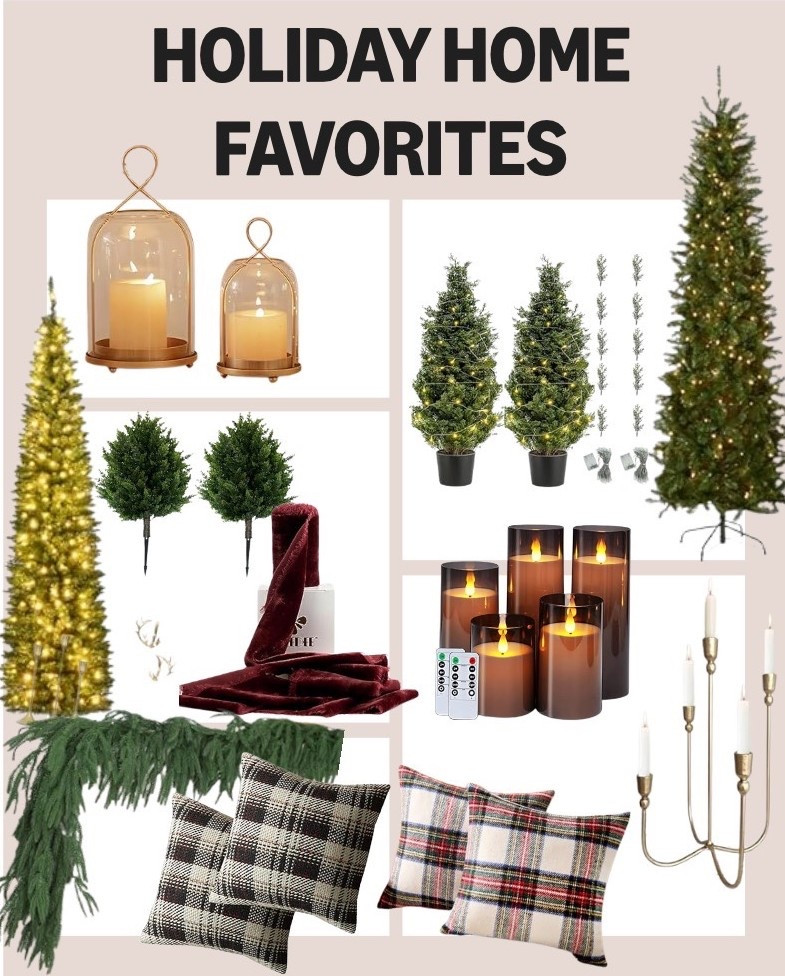 ON SALE FOR BLACK FRIDAY 🔥

BUDGET-FRIENDLY CHRISTMAS DECORATIONS & HOLIDAY HOME DECOR … that looks designer but is actually from Amazon! 


feat: skinny pencil xmas trees, mini pine trees, flameless pillar candles, gorgeous gold candelabra, classic plaid throw pillows, burgundy crushed velvet ribbon, REALISTIC CEDAR GARLAND, and more!

#LTKHome #LTKHoliday #LTKCyberWeek