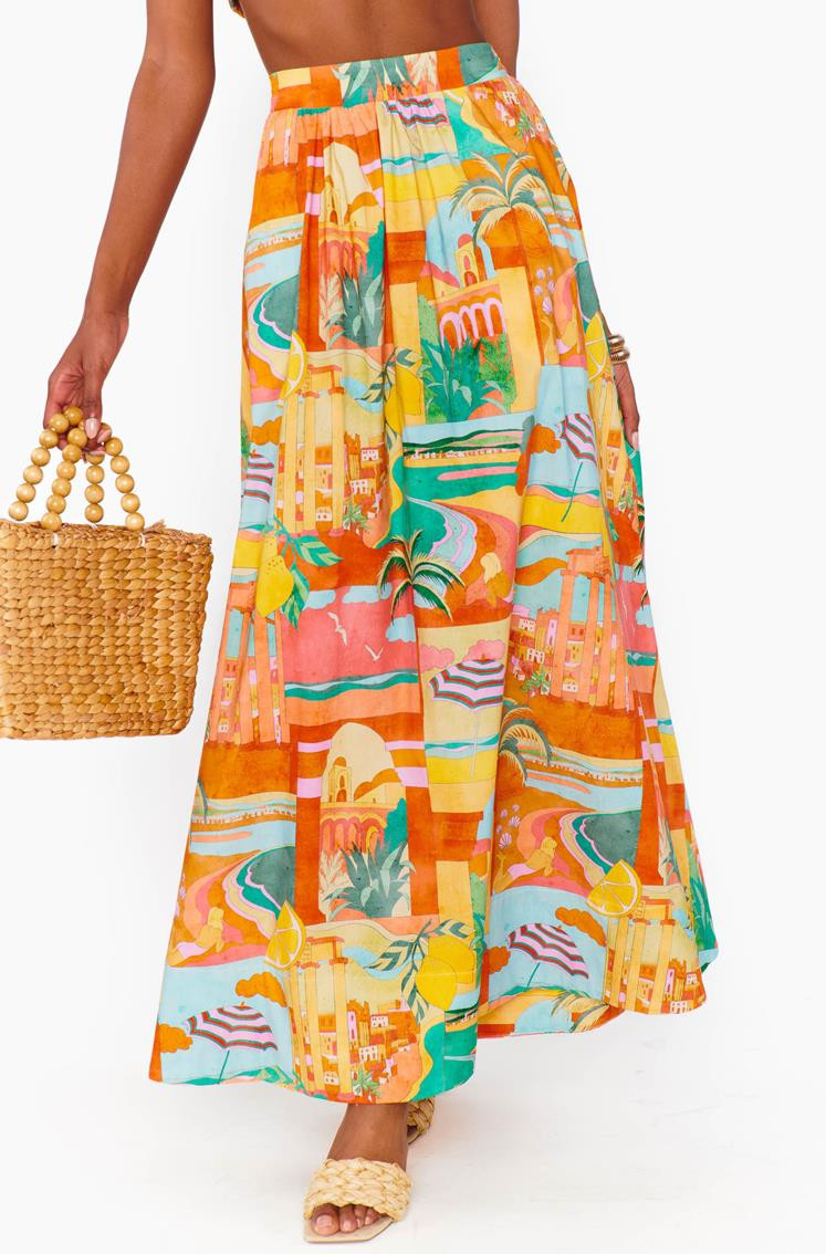 Postcards Pisa Maxi Skirt | South Moon Under