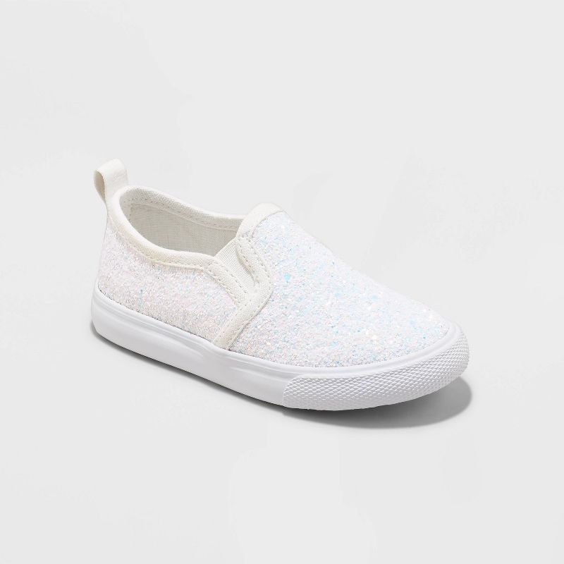 Toddler Girls' Madigan Slip-On Glitter Sneakers - Cat & Jack™ | Target